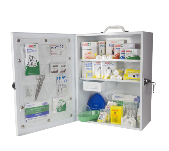 Survival Standard First Aid Kit Wall Mounted For Office