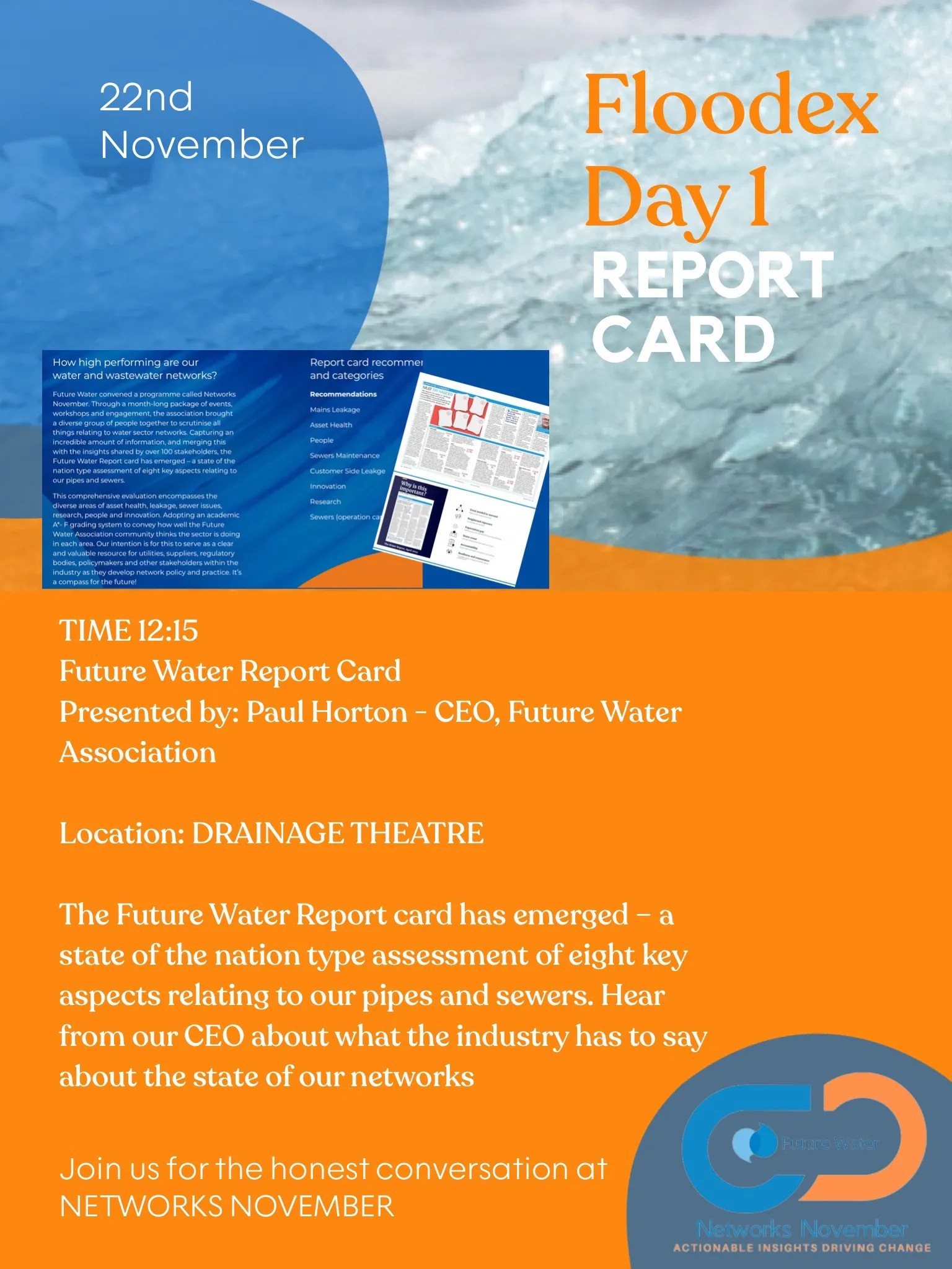 Networks November at FloodEx 2023 Future Water Association