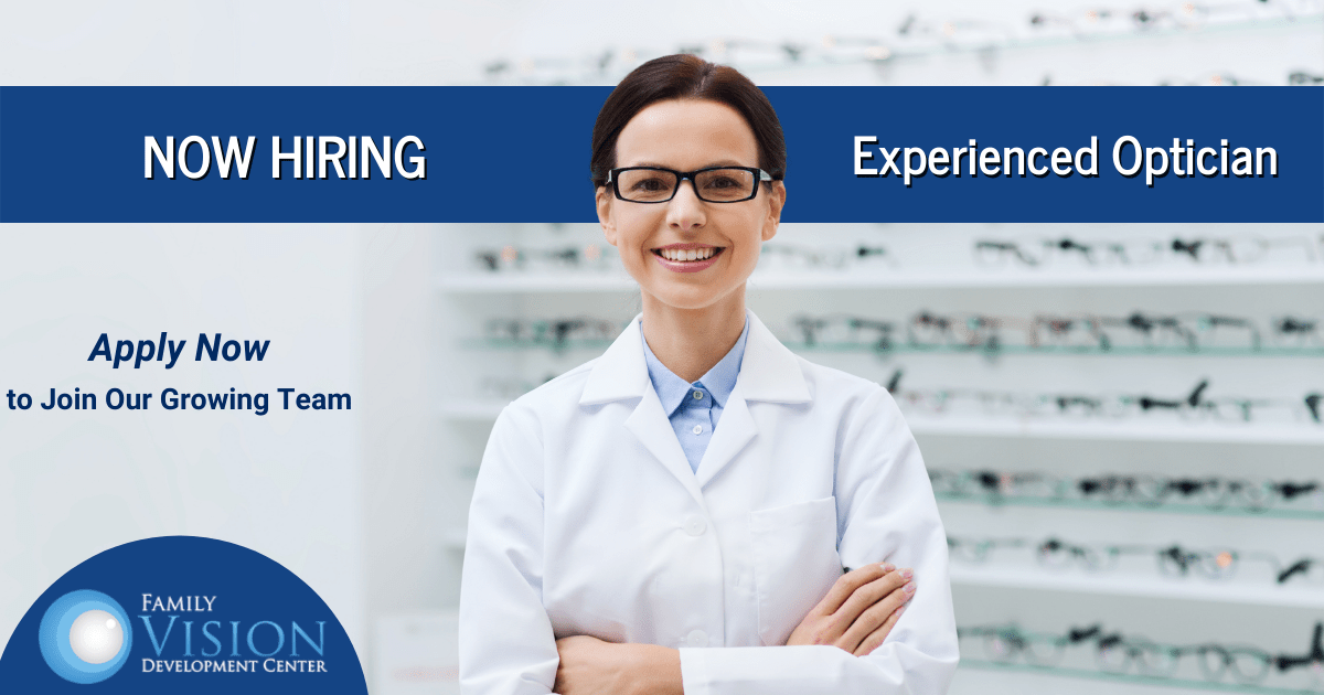 Optician Position Available at WellRespected Optometric Office
