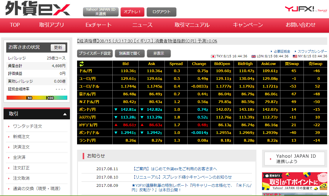 YJFX!の評判｜初心者に安心の最低取引単位と外貨exを徹底解説FX入門サイトエフプロ｜FXの「難しい」を「やさしい」に
