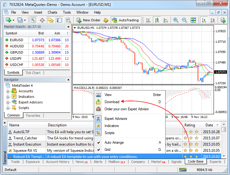 MetaTrader 4 Client Terminal build 910 FXCL Forex Online Forex