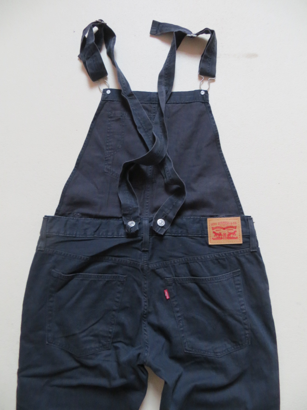 Levi's Latzhose Latz Jeans Hose Gr. M, W 3334 Schwarz ! Vintage Denim Overall ! eBay