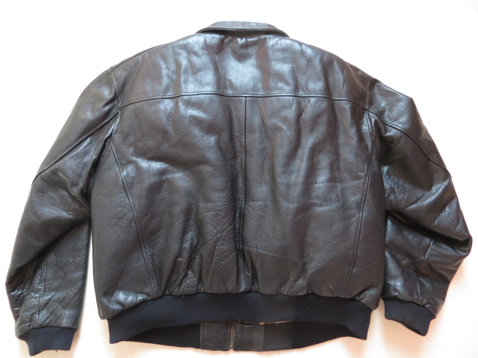 Levi's Lederjacke Flieger Jacke Gr. L Schwarz ! echtes Leder, mit