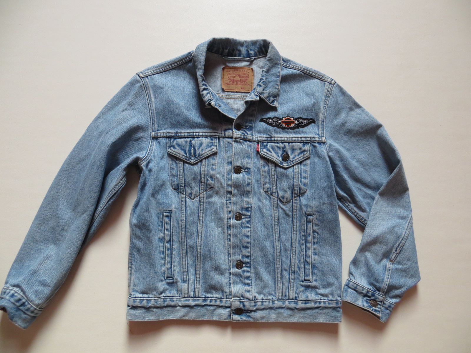 Levi's Biker Veste, Veste en jean taille M BLUE DENIM Pièce unique