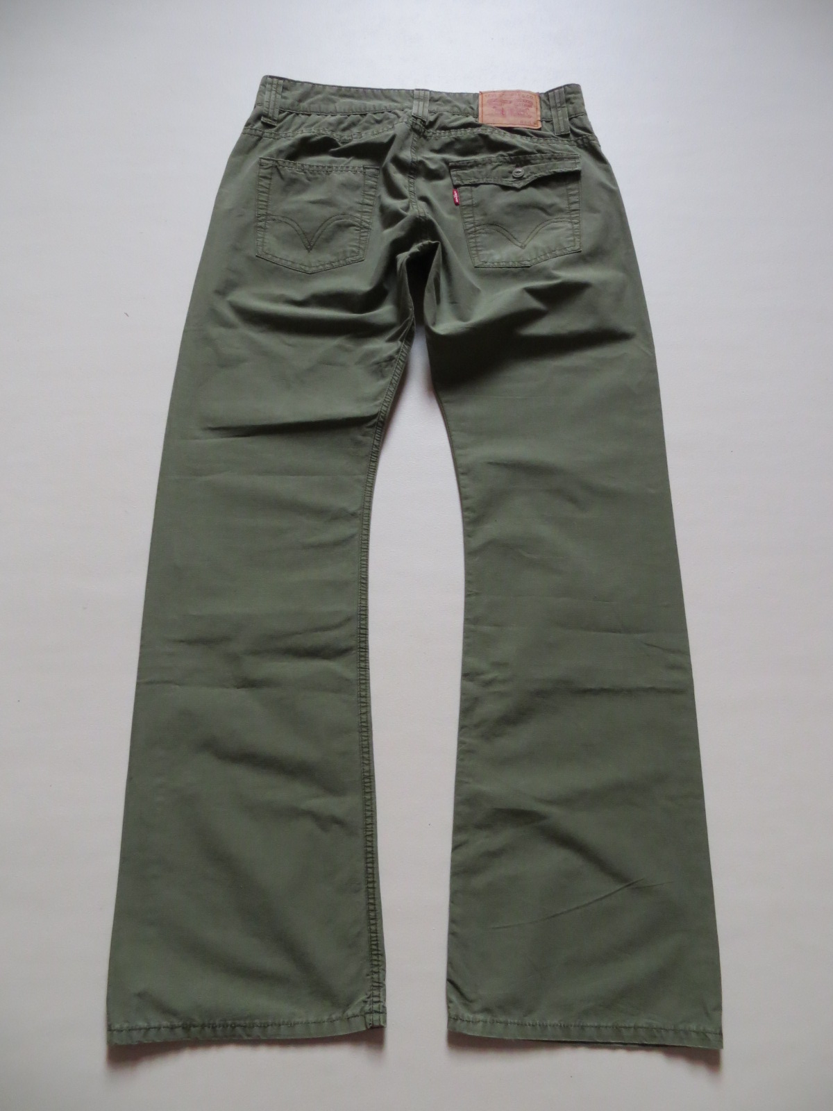 Levi's 512 Bootcut Stoff Jeans Hose, W 34 /L 34, oliv ! leichte