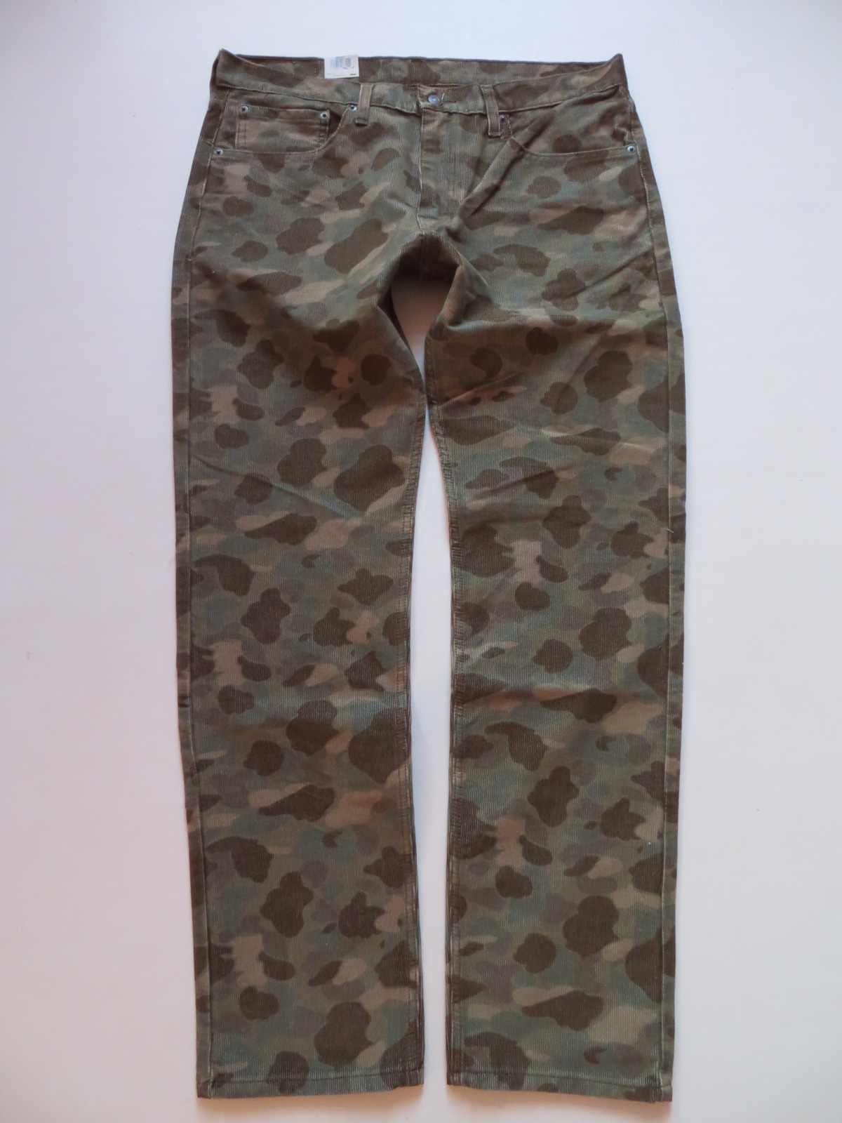 Levis 502 Cord Jeans Hose, W 36 /L 34, camouflage, NEU ! Taper Herren