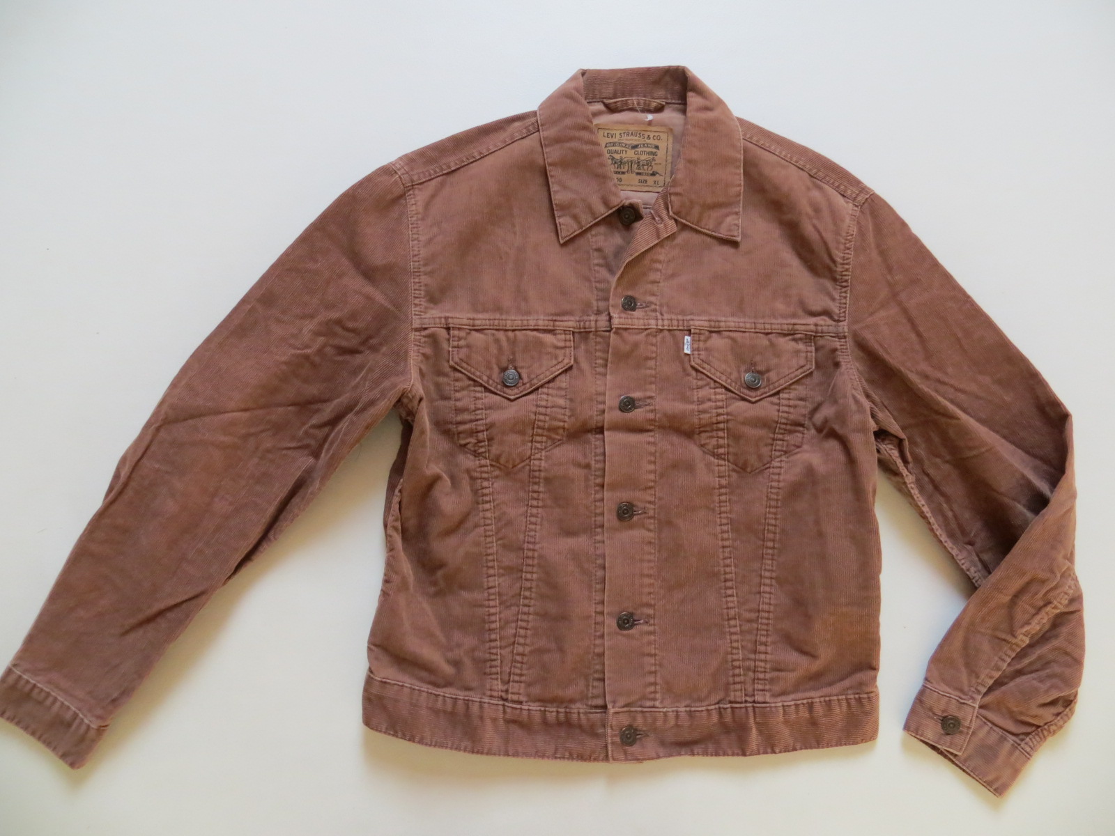 Levi's Jeans 70500 Jacke Cord Jeansjacke Gr. XL (L), braune SLIM FIT
