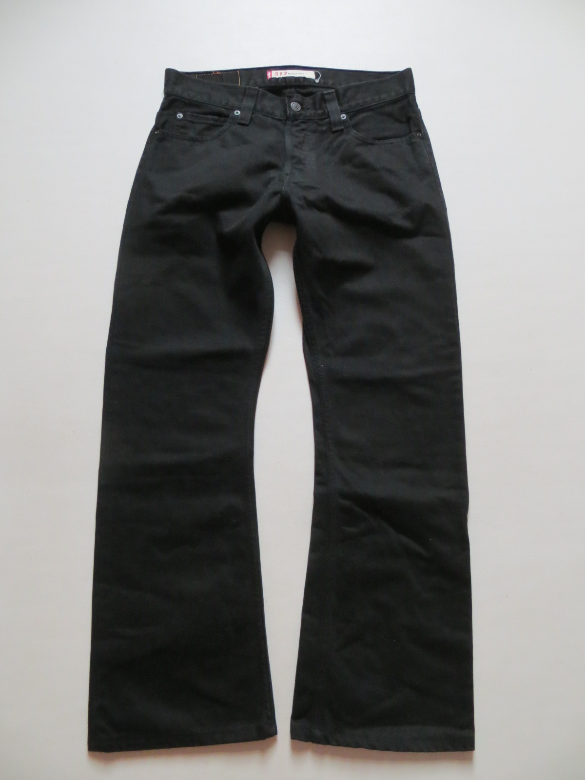 Levi's 512 Bootcut Jeans Hose, W 32 / 30, Schwarz ! vintage black Denim