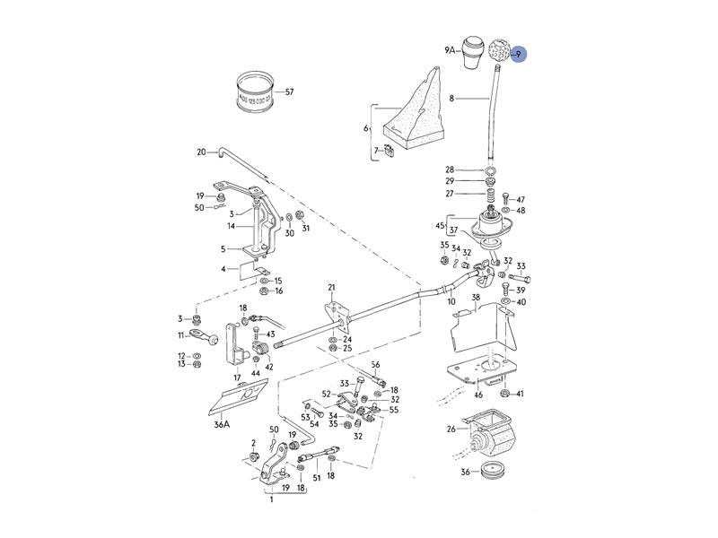 Golf MK2 Genuine VW Golf Ball Shift Knob Gear knob 5 Speed Nos