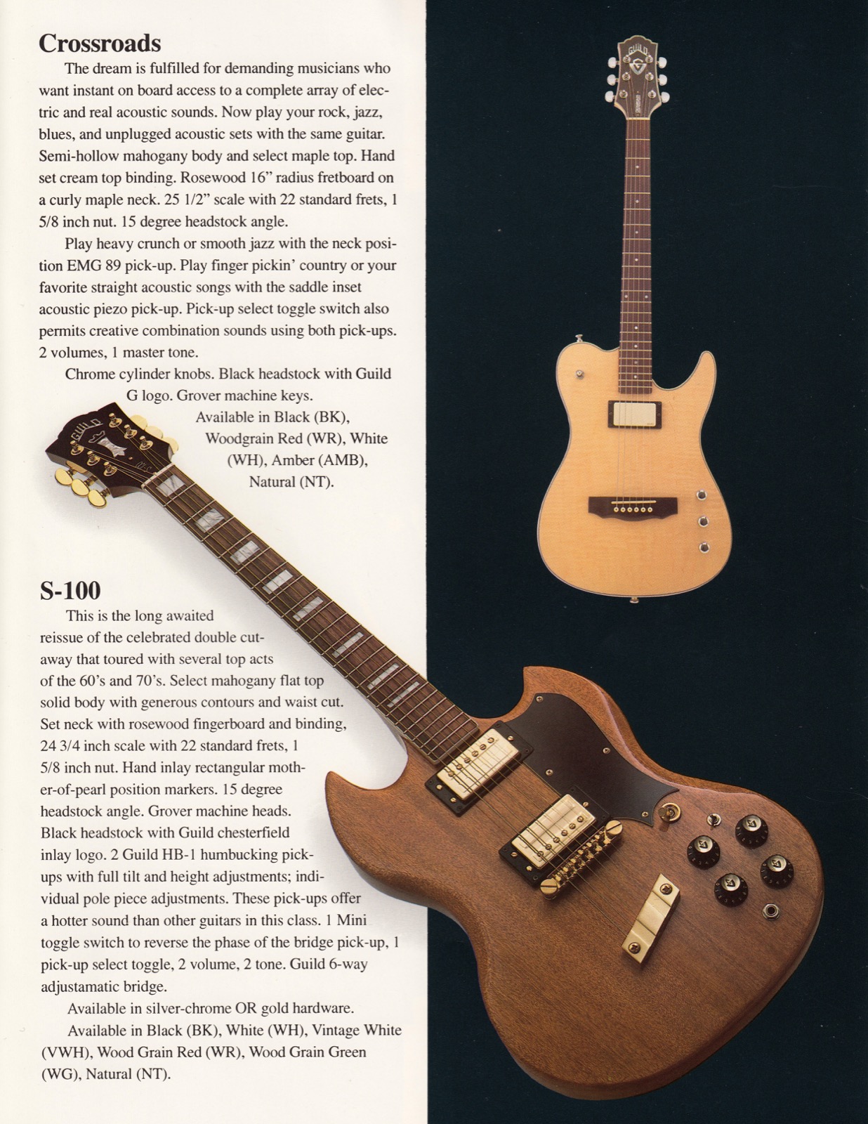 Guild Guitar Catalog 1994 Electric GAD's Ramblings