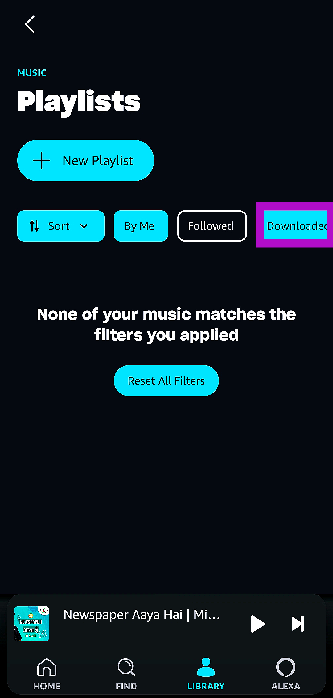 How to find downloaded songs and playlists on Amazon Music?