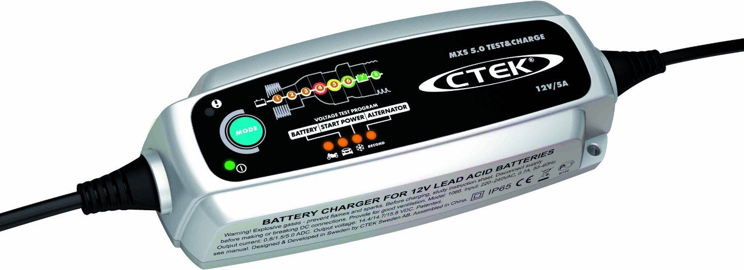 CTEK MXS 5.0 TEST AND CHARGE BATTERY CHARGER 12 VOLT 5A