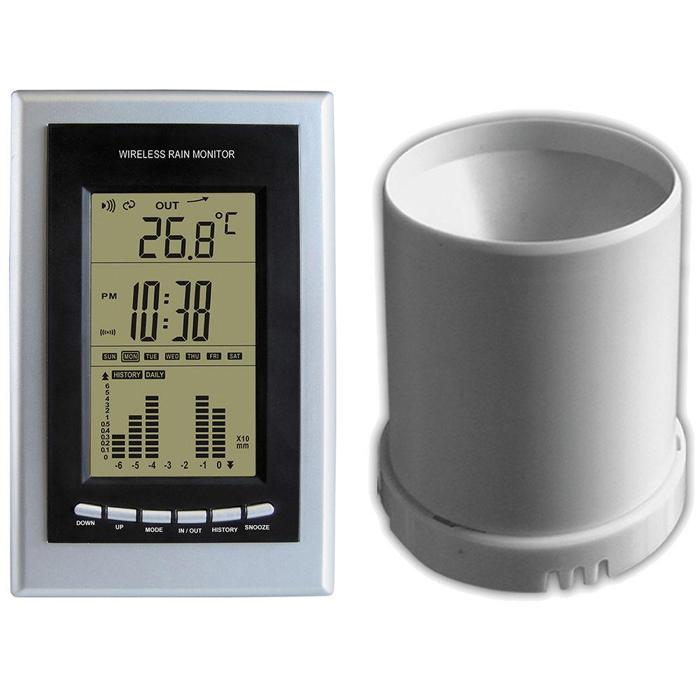 LENOXX WIRELESS WEATHER STATION WST11 CLOCK RAIN GAUGE