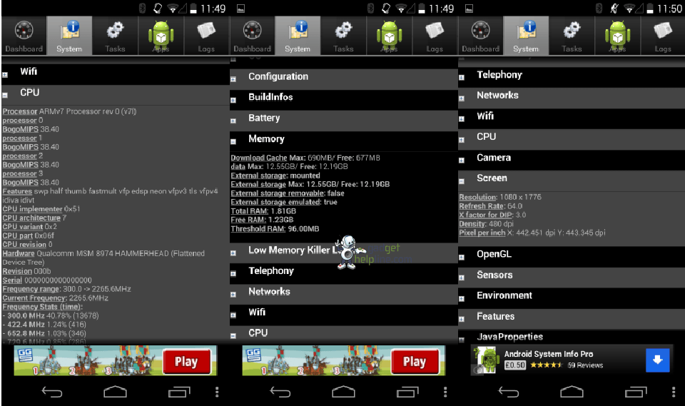 Exclusive screenshots confirm Google Nexus 5 specifications
