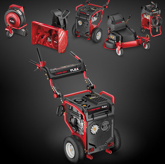TroyBilt FLEX w/ Dethatcher, Plug Aerator, Water Pump Modules