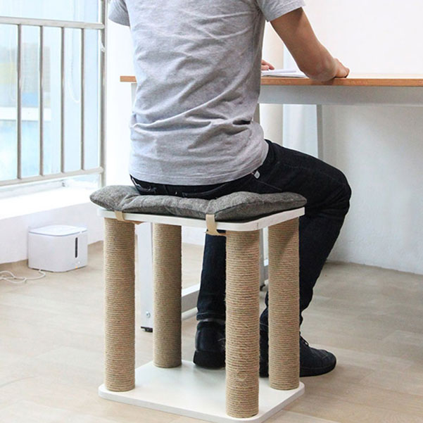Scratching Post Stool for Cats