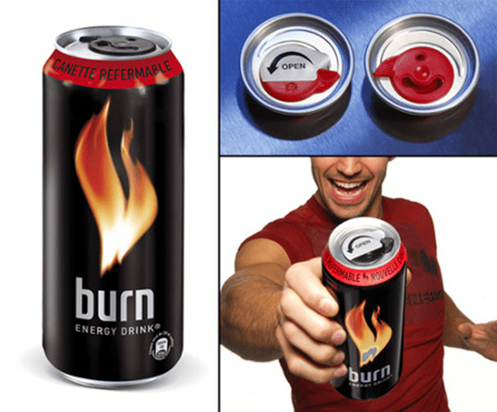 CocaCola Burn Energy Drink With Resealable Can