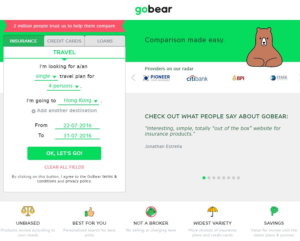 GoBear a platform that empowers consumers Gadget Pilipinas Tech