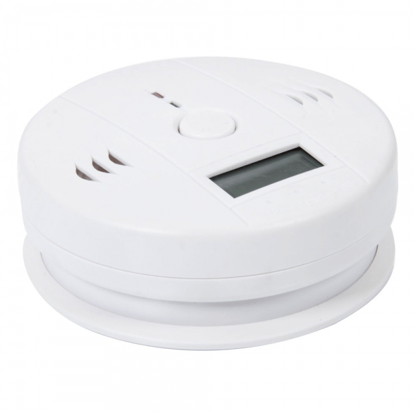 Kitchen Bedroom Carbon Monoxide Warning Detector Alarm White