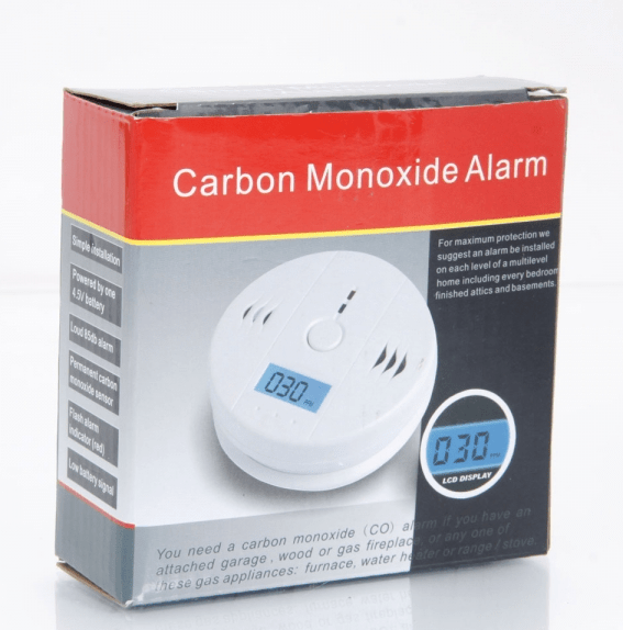 Kitchen Bedroom Carbon Monoxide Warning Detector Alarm White