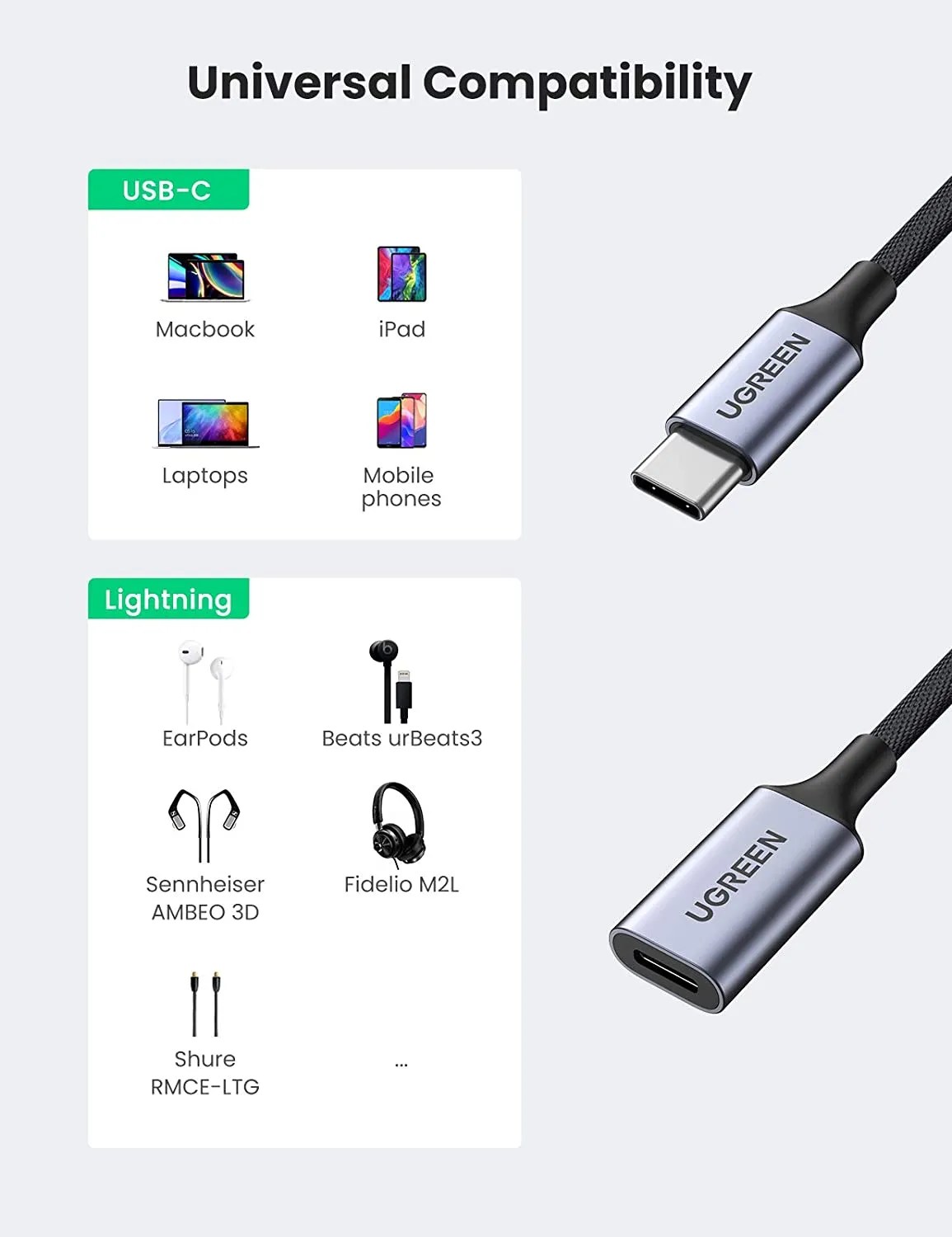 Ugreen USB C to Lightning Audio Adapter GadStyle BD