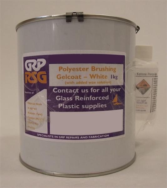 GRP RSG Polyester Brushing Gelcoat 1kg White Gael Force Marine