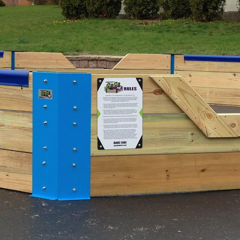 GaGa Ball Game Rules Metal Sign Coach Cliff GaGa Ball Pits