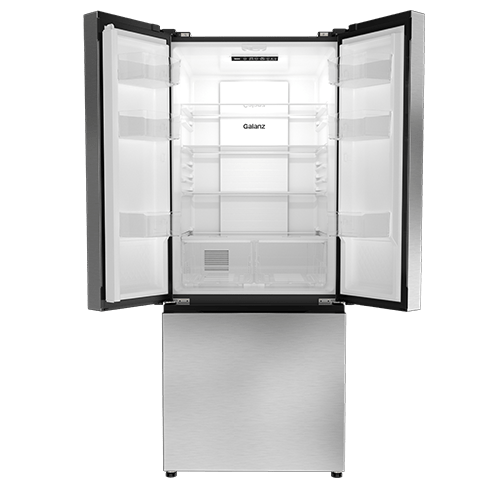 GLR16FS2D08 Galanz French Door Refrigerator Triple Door Fridge Galanz