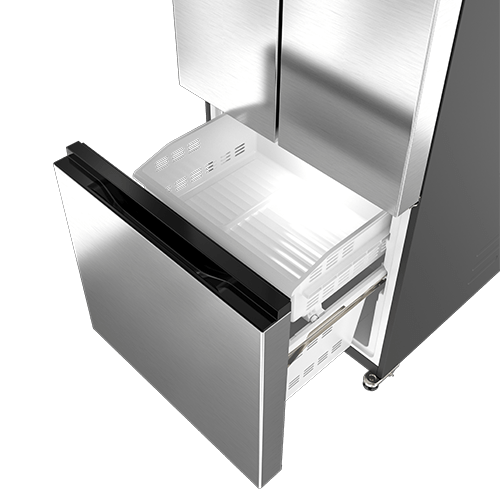 GLR16FS2D08 Galanz French Door Refrigerator Triple Door Fridge Galanz