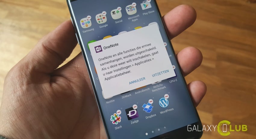 Samsung Galaxy S7 (Edge) tip ongewenste apps verwijderen of verbergen
