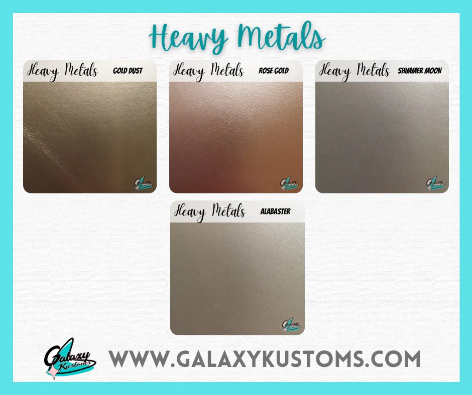 Metallic Solid Vinyl Heavy Metal Collection 0.8mm 1/2 Yard Precu