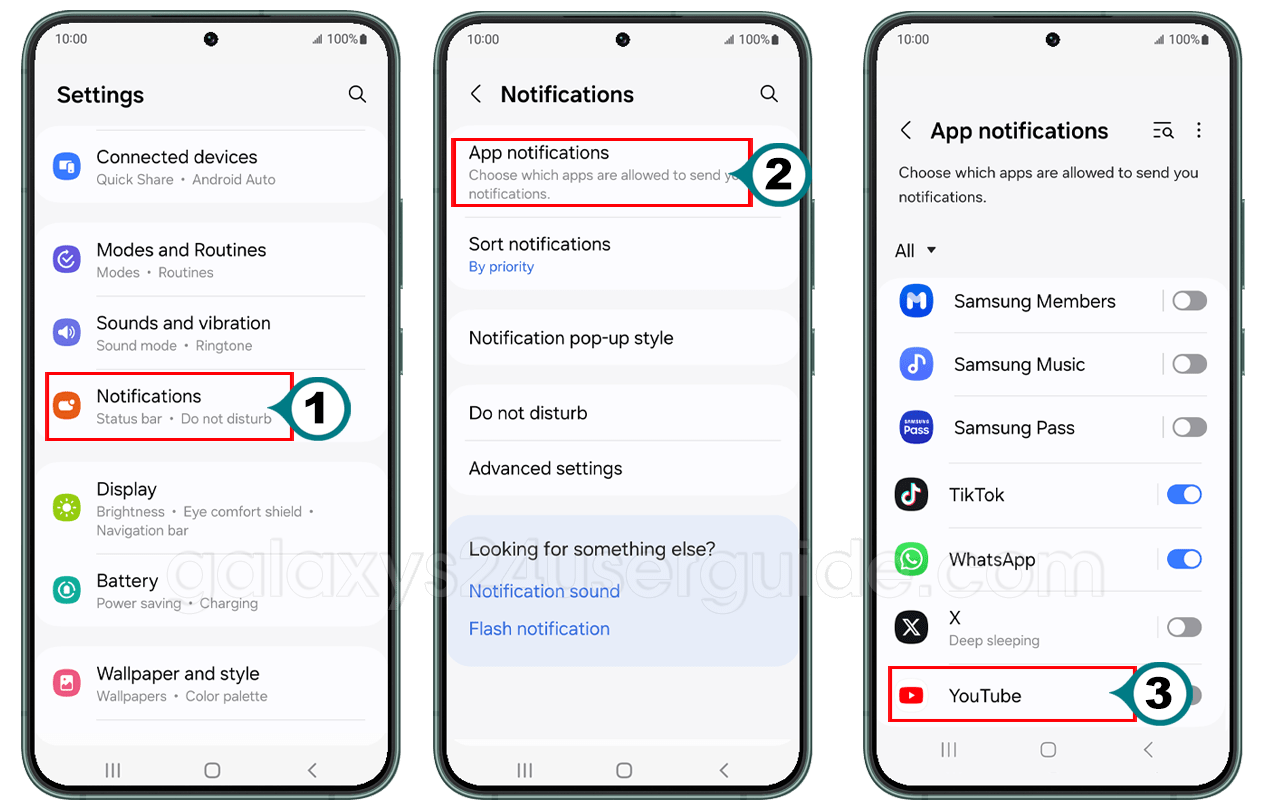 How to Show Notifications on Samsung Galaxy S24
