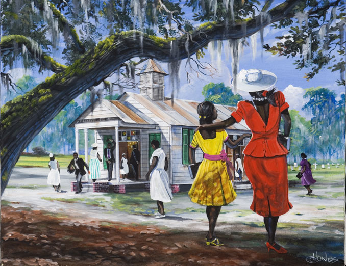 Gullah Art, African American Art by John Jones at Gallery Chuma, Charleston, SC
