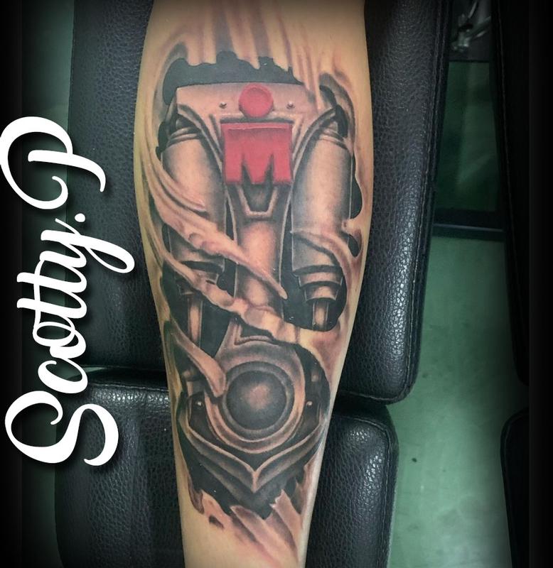 Bio Mechanical Iron Man Tattoo By Scotty Parker : Tattoos 800_x_778_jpg