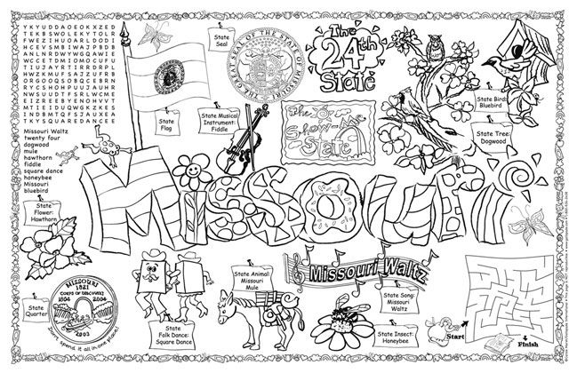 Missouri Symbols & Facts FunSheet – Pack of 30