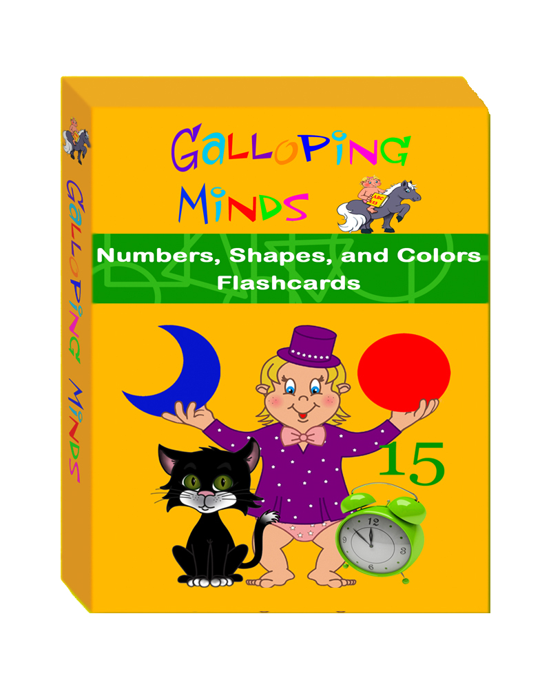 Numbers Flash Cards, Shapes and Colors Flash Cards, Toddler Flash Cards
