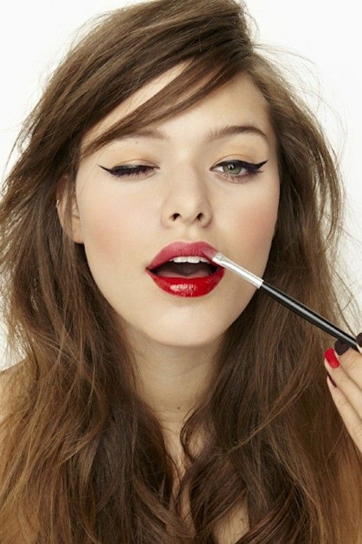 Bold Red Lipstick Tutorial Step by Step for Christmas