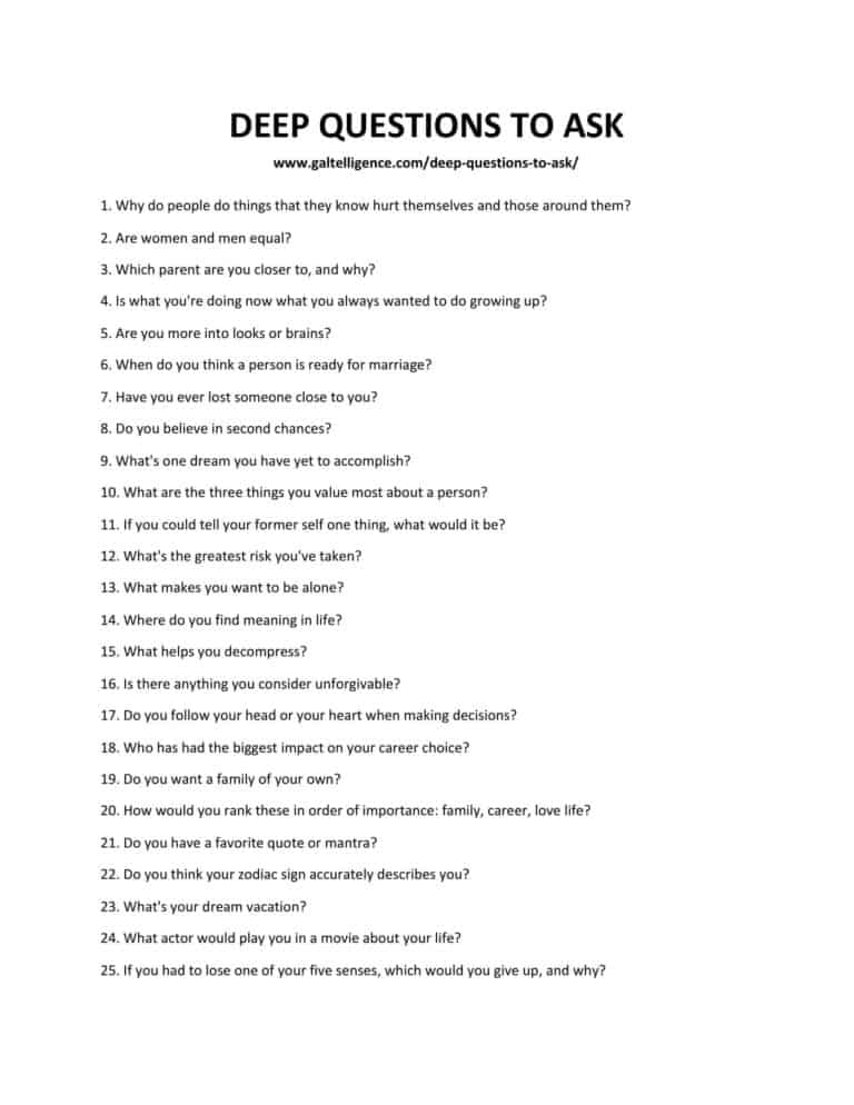 189 Best Deep Questions to Ask The Only List You Need In Your Life