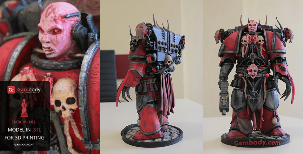 How Do You Paint Your Chaos Space Marine 3D Model? Press Release by
