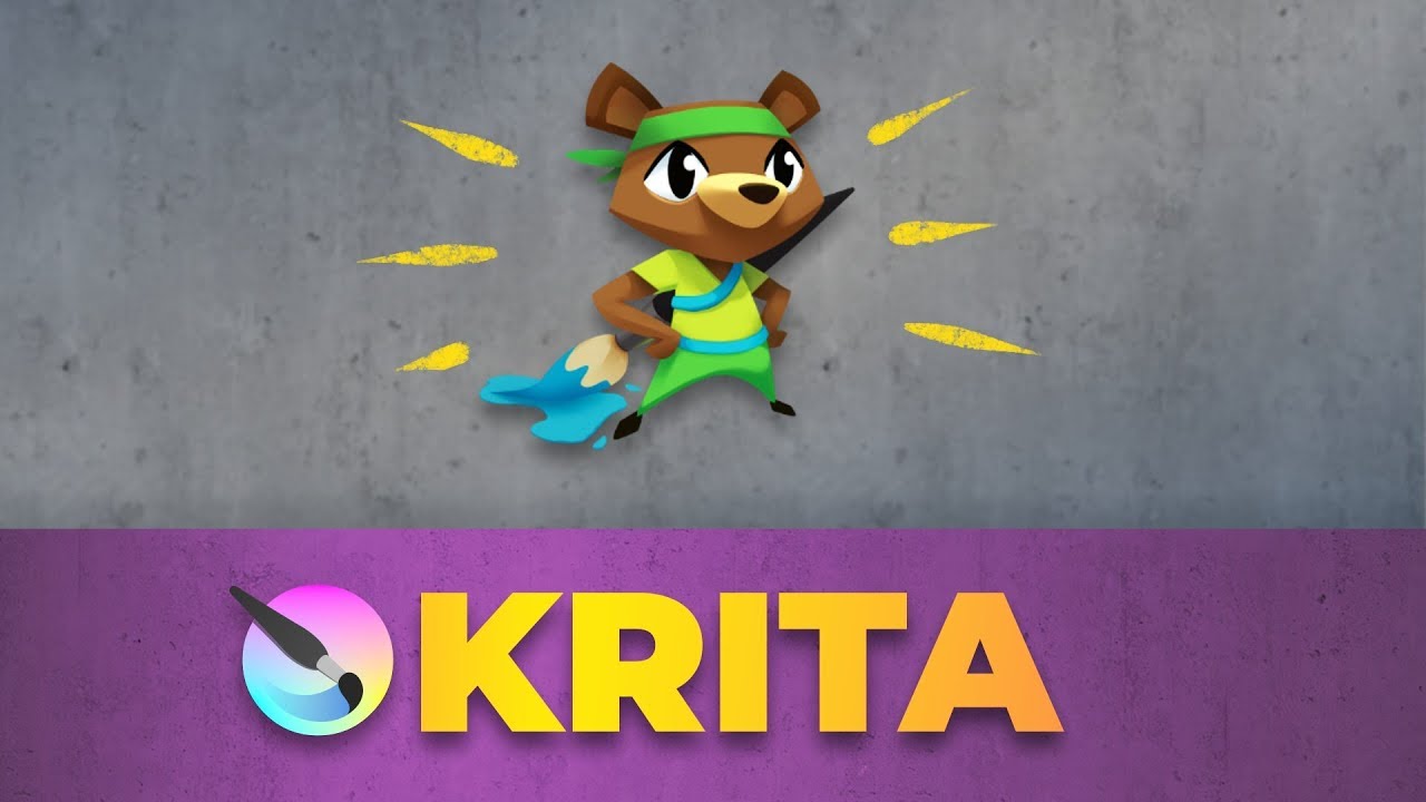 Create a Pro YouTube thumbnail with Krita Graphic Design