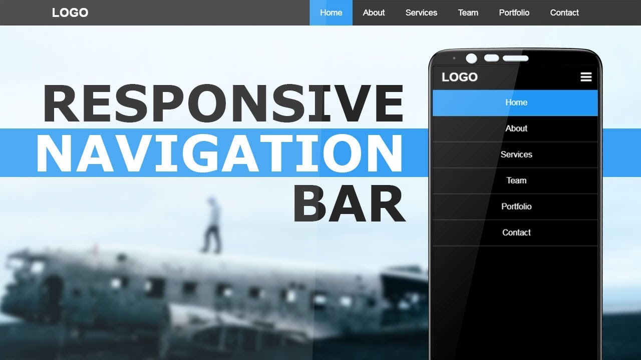 Responsive Navigation Bar With Html CSS and Javascript Responsive Responsive Navigation Bar With Html CSS and Javascript Responsive