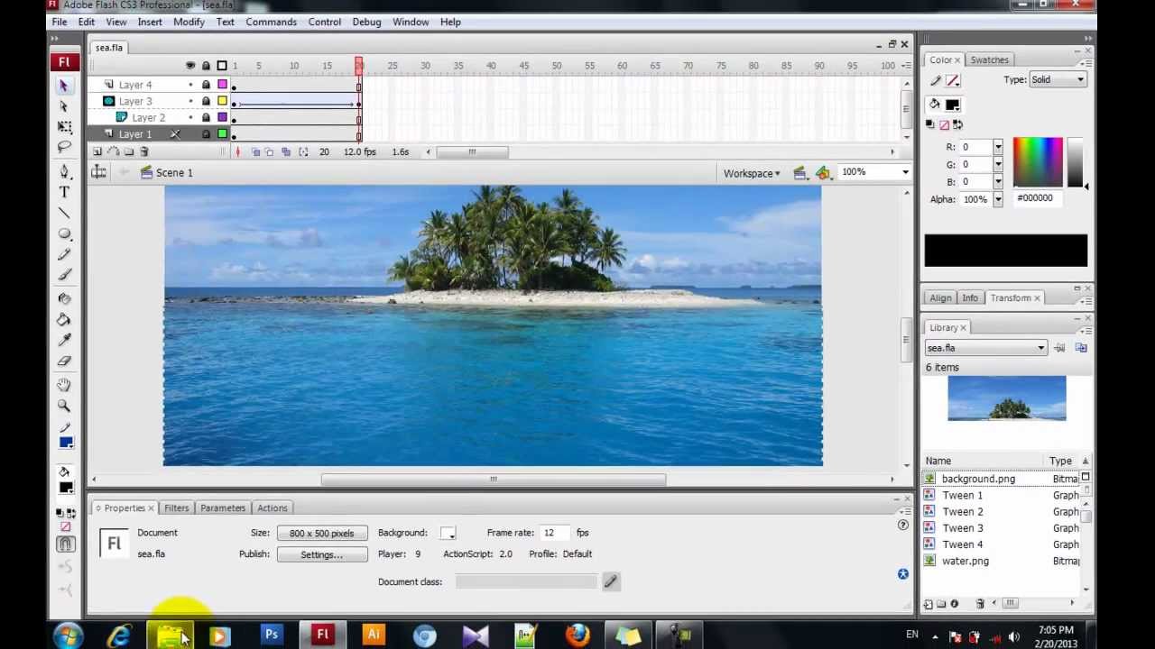 Sinhala Flash Tutorial Water Ripple Game Designers Hub