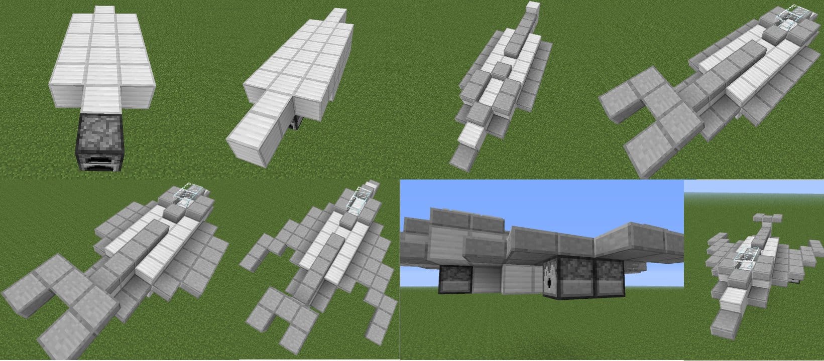 How to Build a Fighter Jet in Minecraft Game Guide