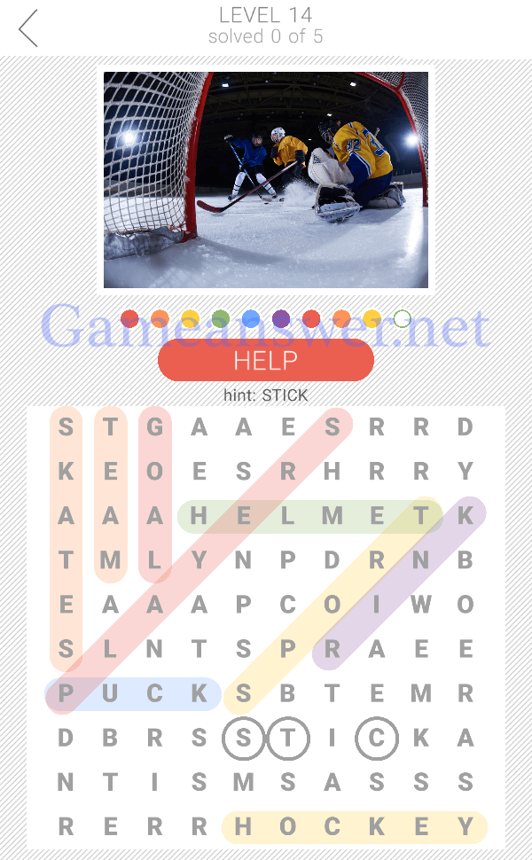 10x10 Word Search Level 14 Answers and Hints Game Answer