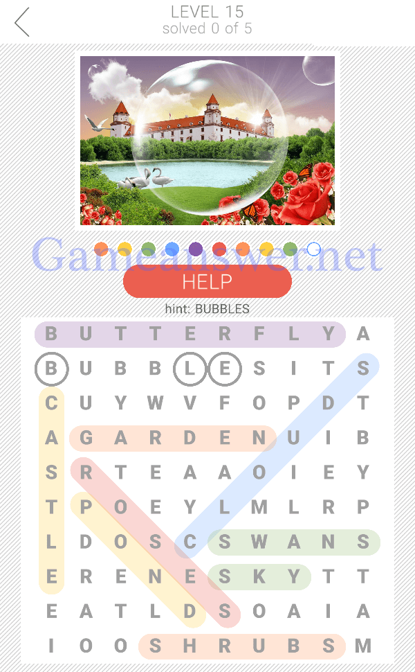 10x10 Word Search Level 15 Answers and Hints Game Answer