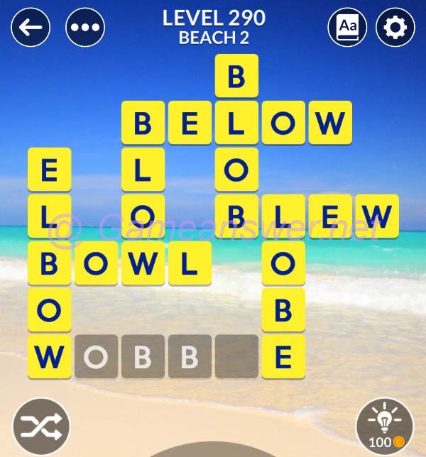 Wordscapes Level 290 Answers [ + Bonus Words ] GameAnswer