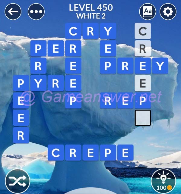 Wordscapes Level 450 Answers [ + Bonus Words ] GameAnswer