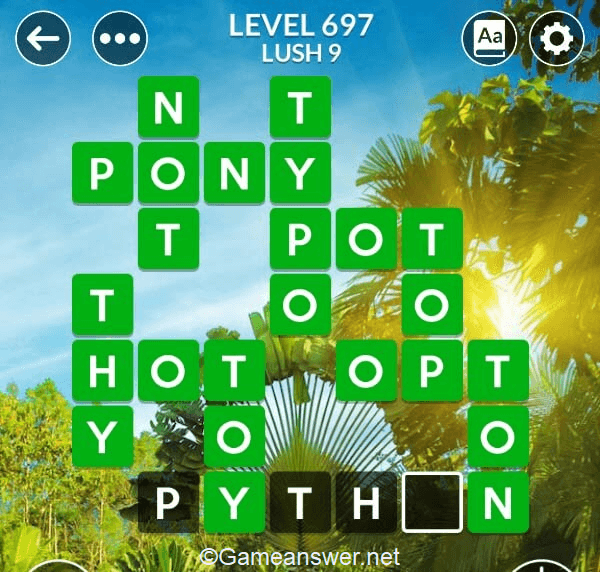 Wordscapes Level 697 Answers [ + Bonus Words ] GameAnswer