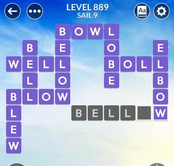 Wordscapes Level 889 Answers [ + Bonus Words ] GameAnswer