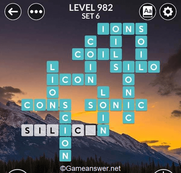 Wordscapes Level 982 Answers [ + Bonus Words ] GameAnswer
